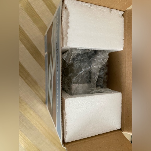 Glass Photo Frame Coaster Set With Holder- New, never removed from packaging - Picture 2 of 4